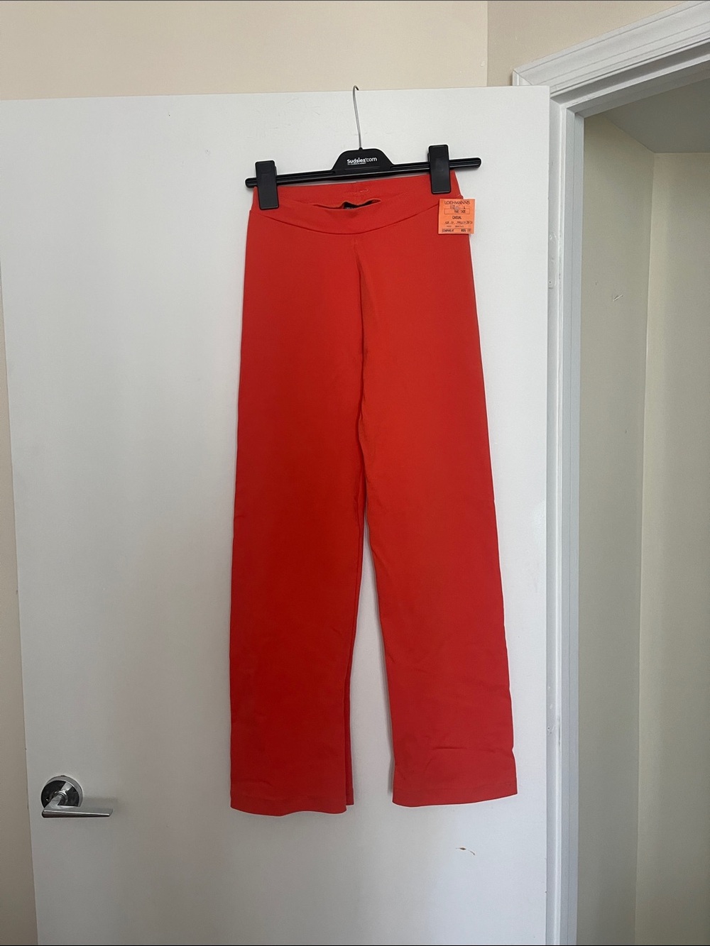 Orange Wide-Leg Pants